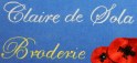 Logo Claire De Sola, Cratrice En Broderie