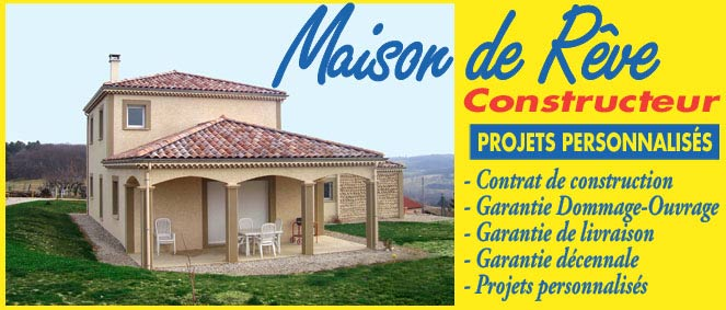 MAISON DE REVE CONSTRUCTEUR à Tain l'Hermitage. Projet et plan personnalisés pour toutes nos réalisations