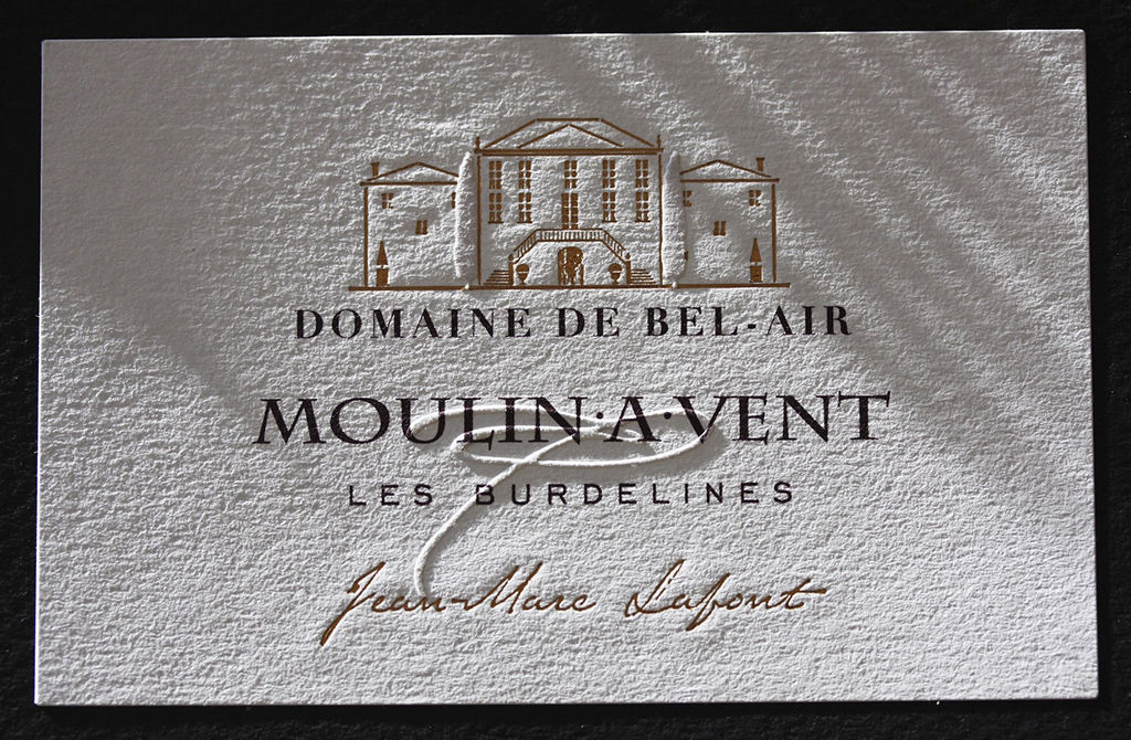 étiquette de vin