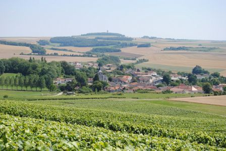 notre village de Rouvres les Vignes (Aube) avec vue sur la Croix Du Général de Gaulle (Colombey les 2 Eglises 52)