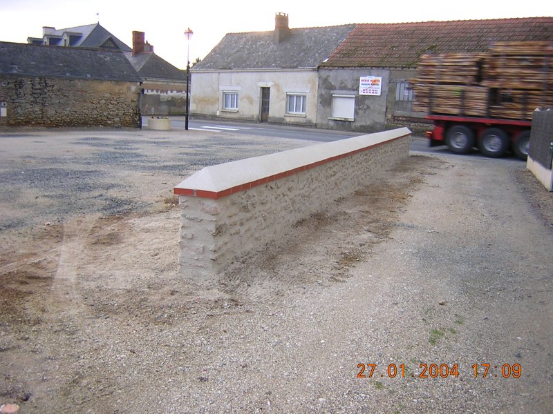 Reconstruction d'un muret et joints