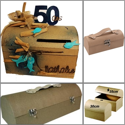 Coffres en carton de 6.5 à 35cm