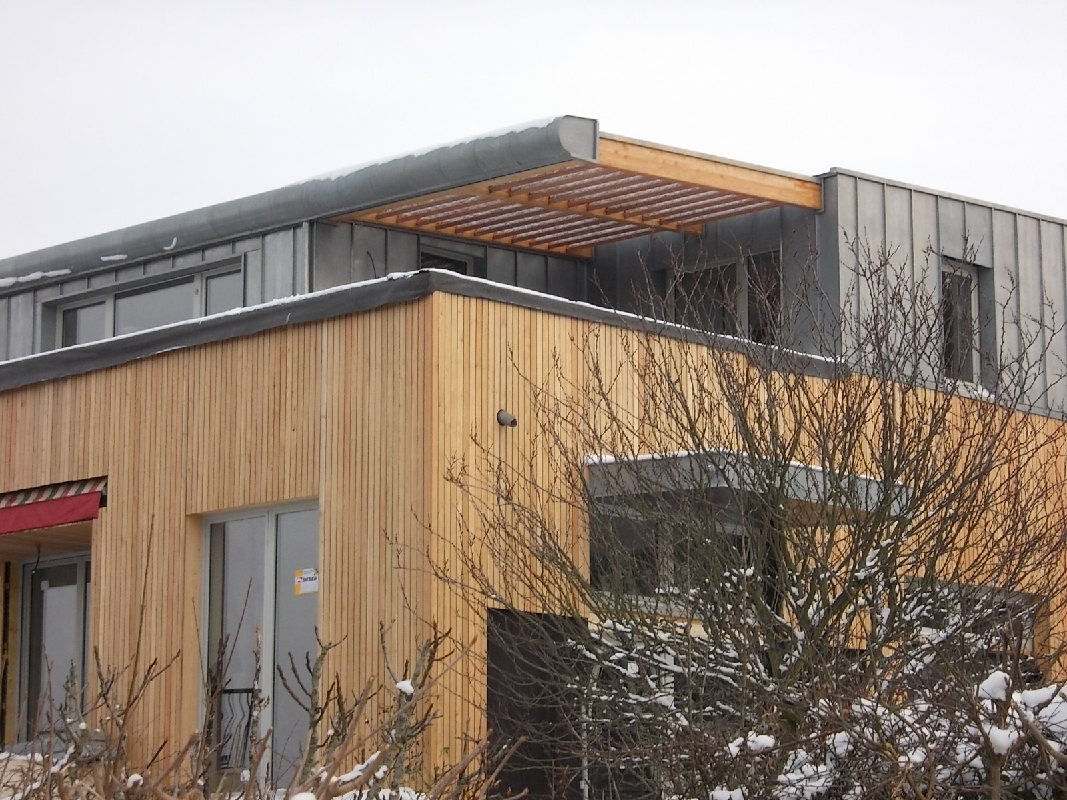 Bardage zinc et bois 