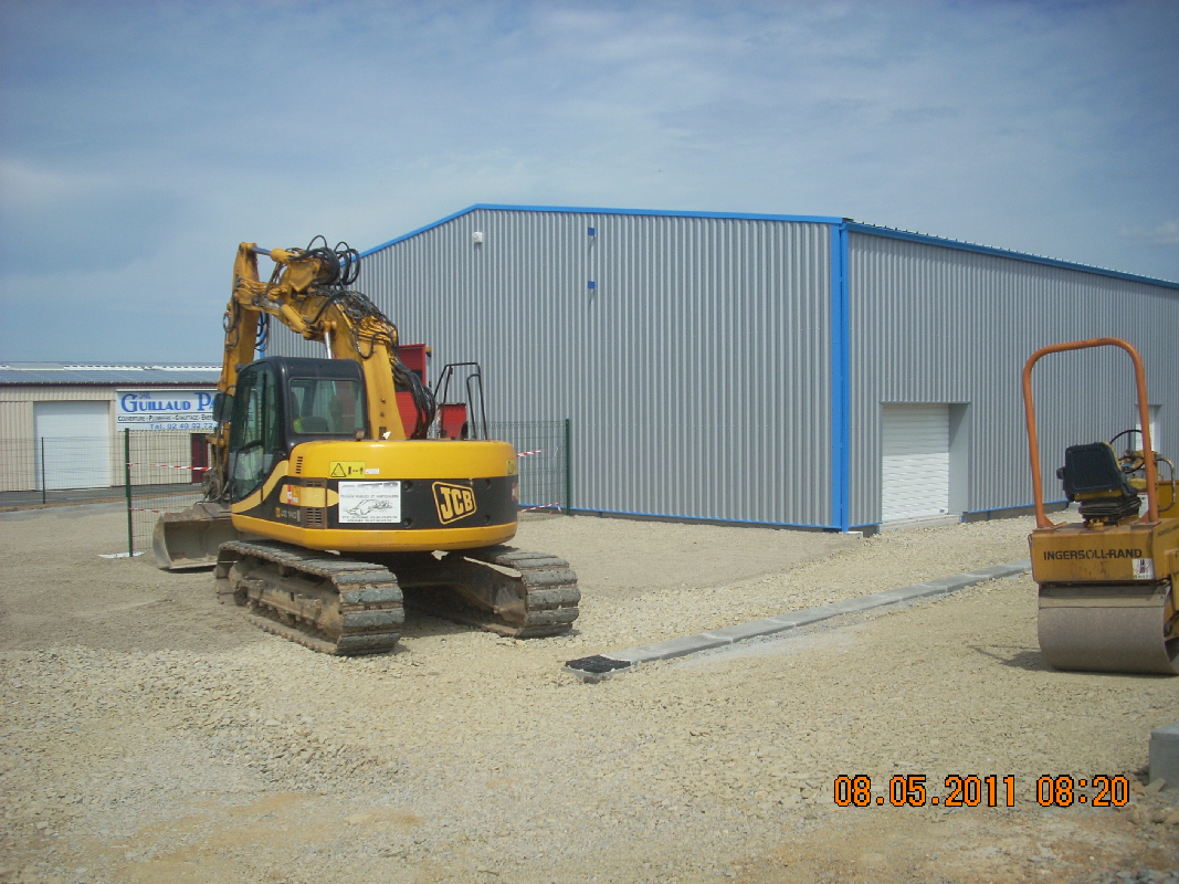 Terrassement pour un batiment industriel