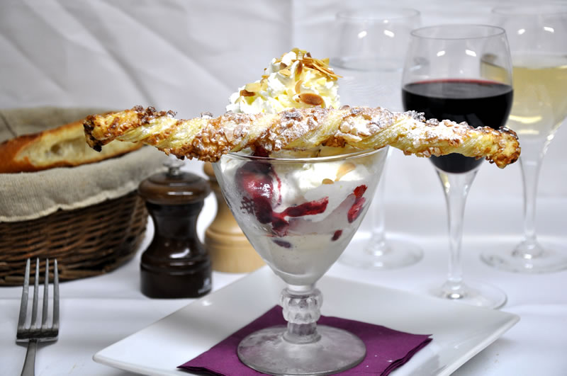 Coupe de fraises Melba