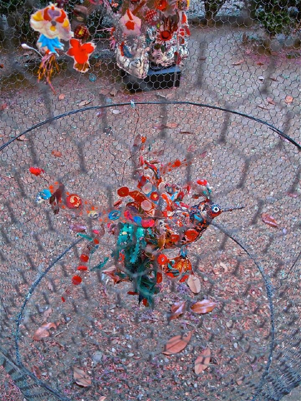 Oiseaux installation aux Flâneries d Art 