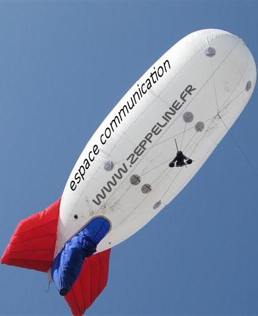 Zeppelin pour photo aérienne