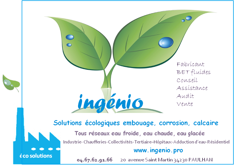 carte de visite ingenio traitement d'eau