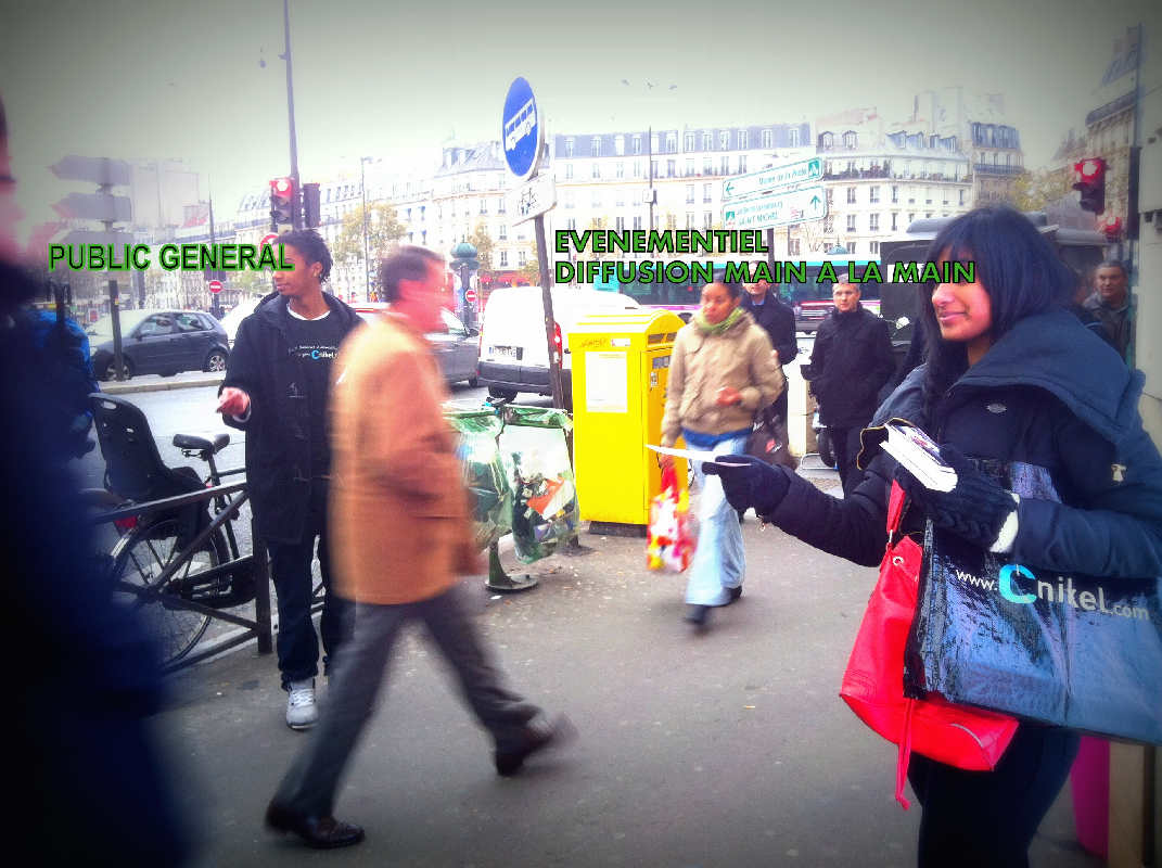 EVENEMENTIEL DIFFUSION DE LA MAIN A LA MAIN 