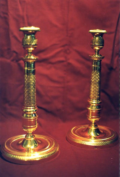 Paire de bougeoirs de style Empire réf. 18