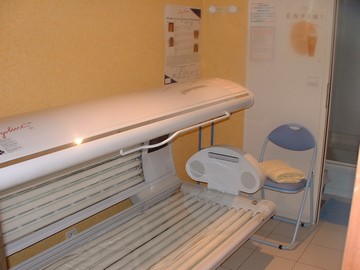 Cabine uv avec douche