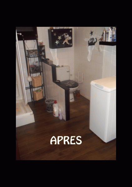 casser la cloison intermediaire pose de plancher et modification de la cloison servant de pose de d'objet divers