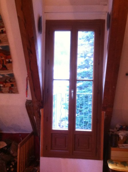 Porte Fenêtre Bois double vantaux