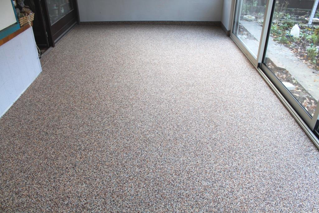 Véranda en tapis de marbre