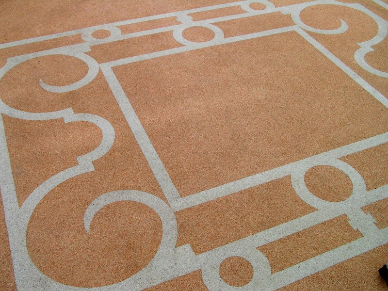 Terrasse en tapis de marbre