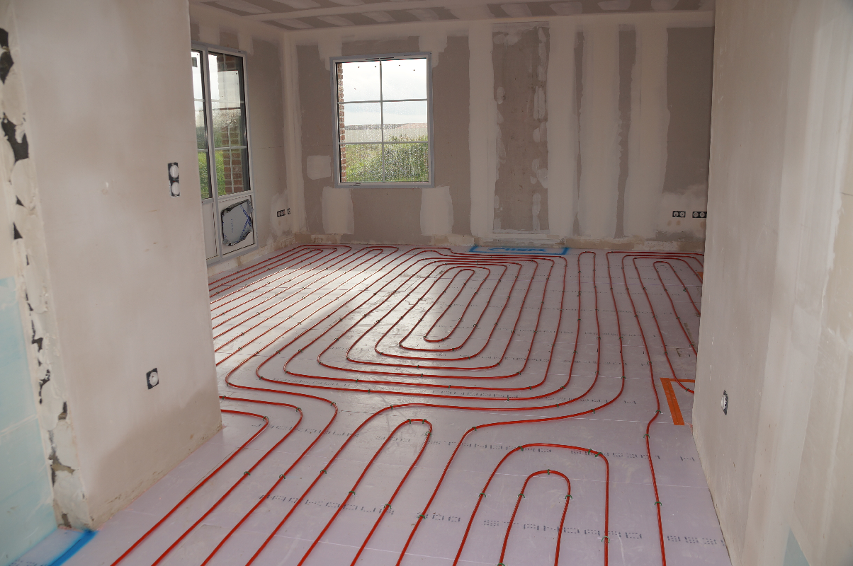 Réalisation d'un plancher chauffant