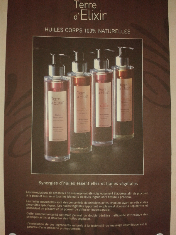HUILES ESSENTIELLES DE MASSAGE TERRE D'ELIXIR