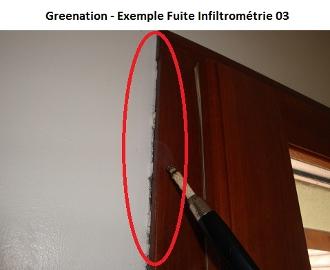 Fuite d'air - Liaison Mur-Menuiserie