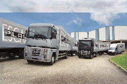 - Notre flotte de camions assure les livraisons d'escalier dans toute la France