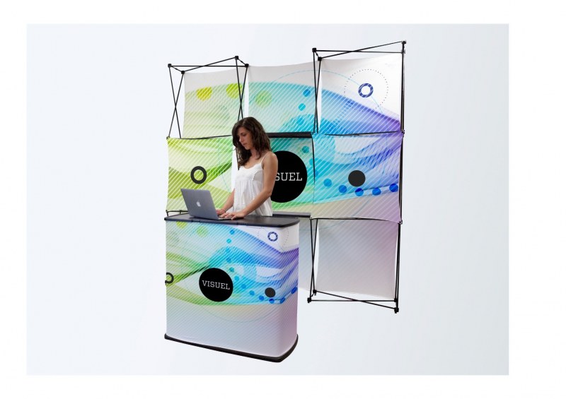 kit stand d'accueil et mur multi face