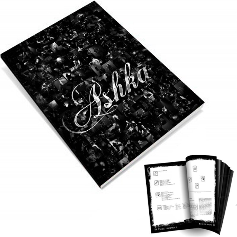 Ashka - Création d'un Pressbook de démarchage pour un groupe de musique
