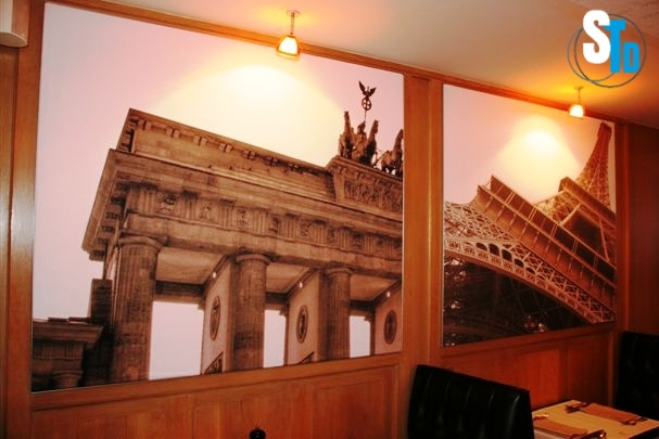 Wall-Frame, cadres muraux toile tendue pour décoration vitrine, magasin, hotel ou restaurant