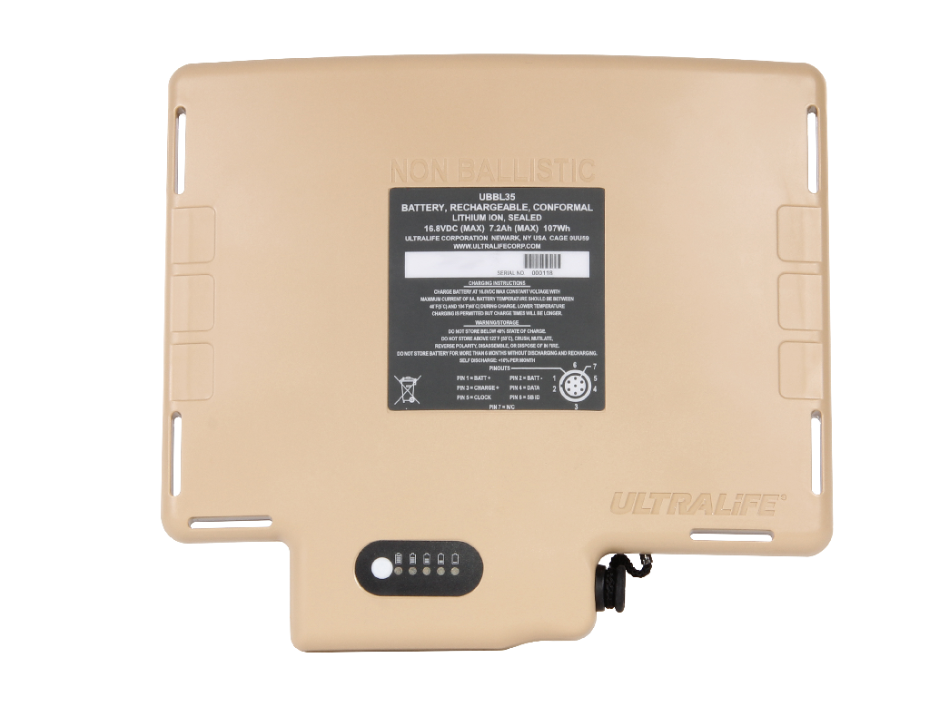 UBBL35, batterie plate pour utilisateur opérationnel, avec sacoche PROSIC