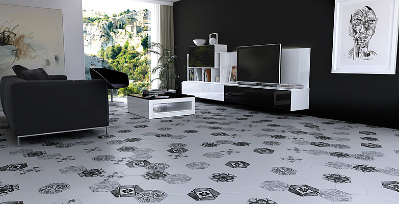Carrelage Hexagonal