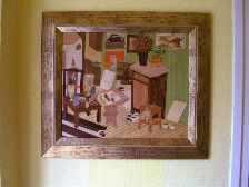 L'atelier du peintre ( format hors cadre 55 x 46 ) : 580 