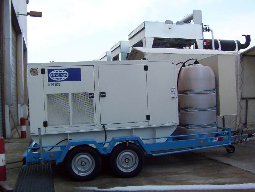 Groupe électrogène 110 kVA sur remorque