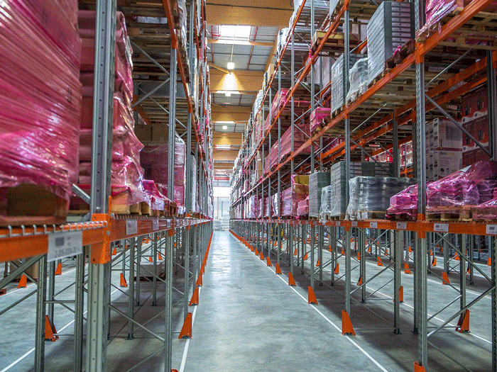 Rayonnage à palettes galvanisé