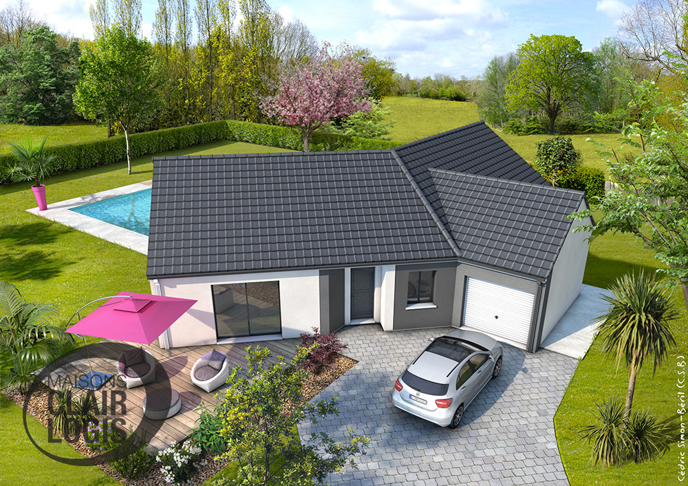 Maison moderne Bleuet