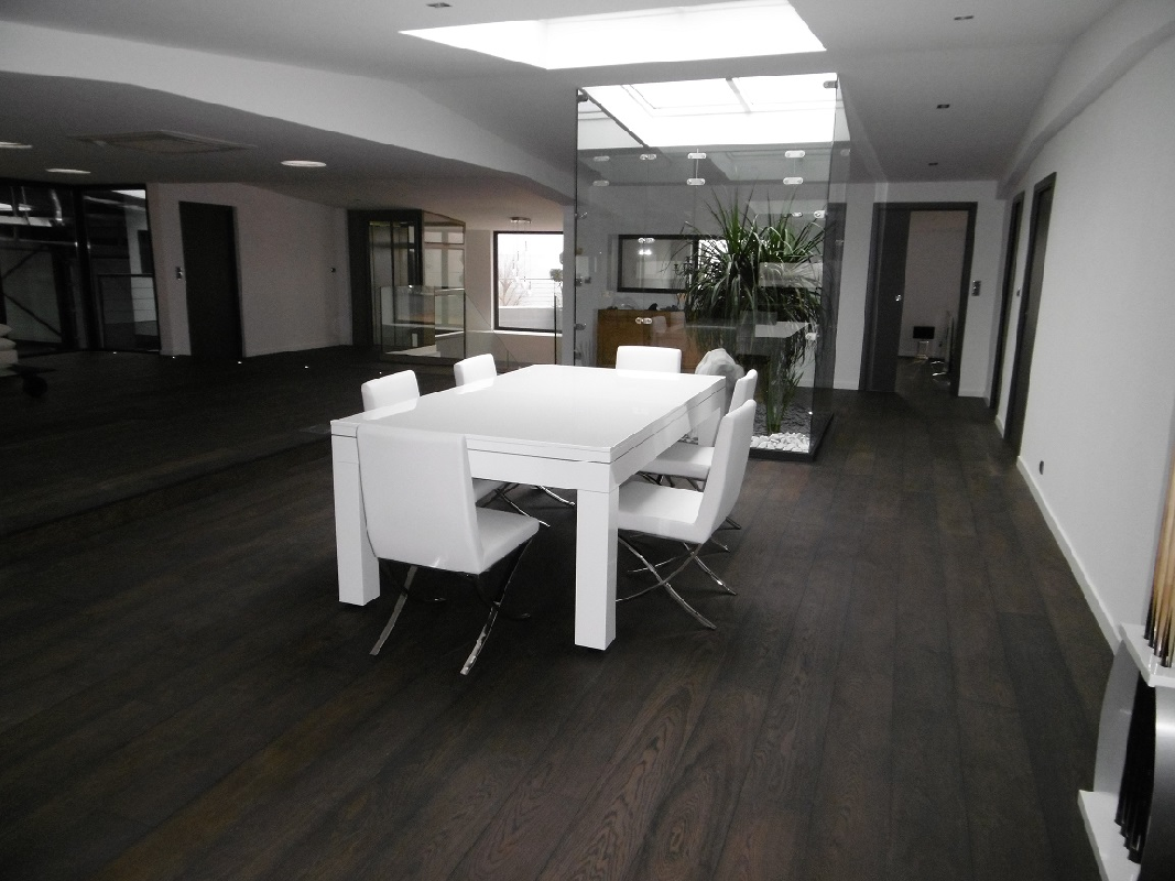 Billard Lafuge table laqué blanc design