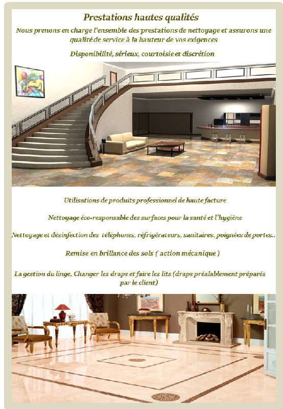 nettoyage villa