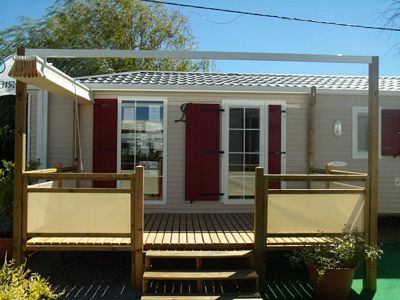 Terrasse avec couverture rétractable