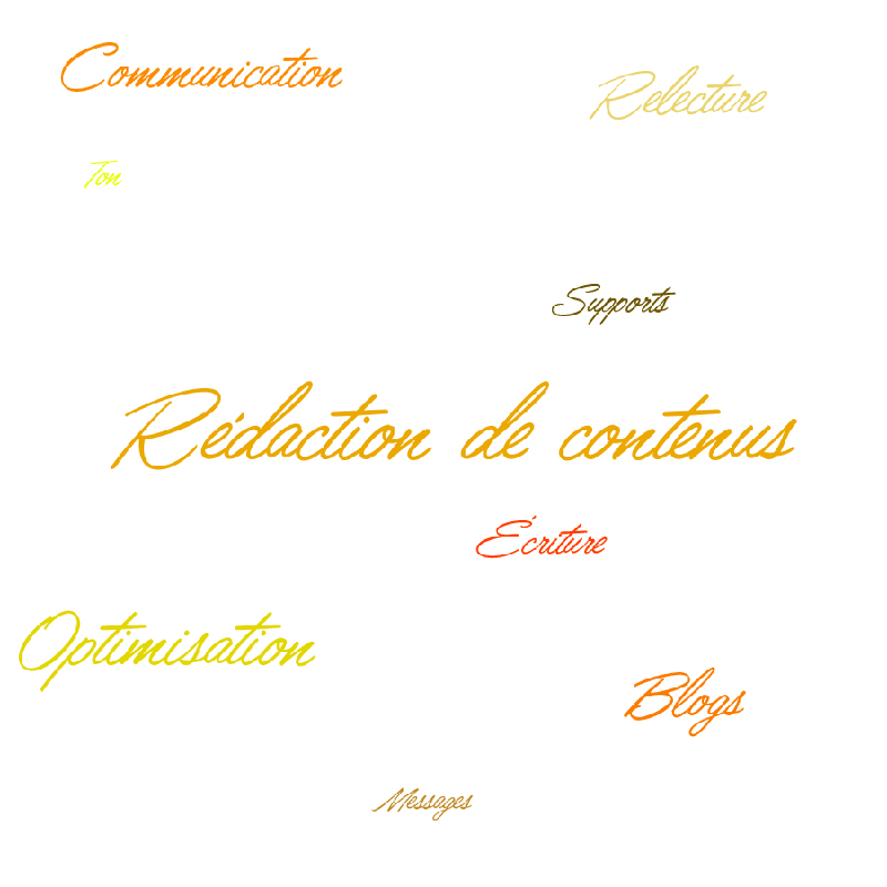 Rédaction de contenus.